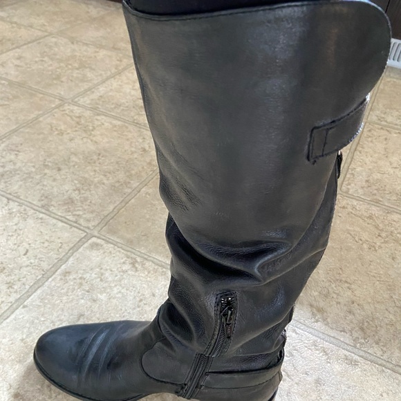 Cuoio Black Leather Knee Riding Boots, size 38 - Picture 6 of 15